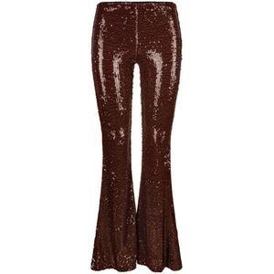 Nicowa - Ewino - Broek - Bruin - Licht Uitlopende Silhouet