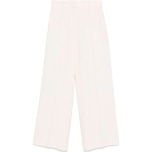 Msgm, Dames, Broeken, Wit, Maat: S Zijde,