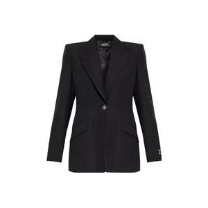 Versace Wollen blazer , Black , Dames , Maat: XS