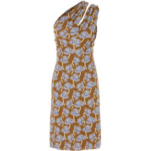 Versace, Dames, Jurken, Veelkleurig, Maat: XS Viscose,