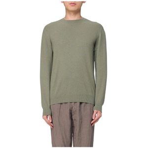 Drumohr, Heren, Truien, Groen, Maat: 2XL Linnen,