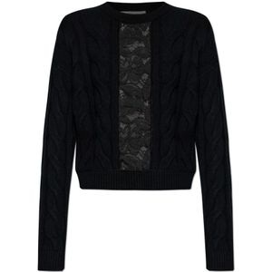 Max Mara, Dames, Truien, Zwart, Maat: M Wol,