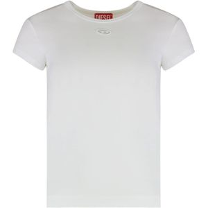 Diesel, Dames, Tops, Wit, Maat: L Katoen,