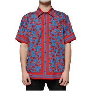 Dolce & Gabbana, Heren, Overhemden, Veelkleurig, Maat: XL Katoen,