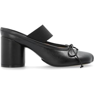 MM6 Maison Margiela, Dames, Schoenen, Zwart, Maat: 38 1/2 EU Leer,