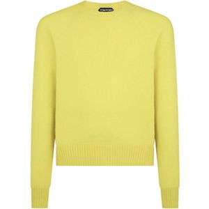 Tom Ford, Heren, Truien, Geel, Maat: L Kasjmier,