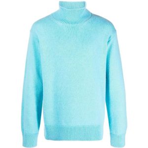 Laneus, Heren, Truien, Blauw, Maat: S Wol,