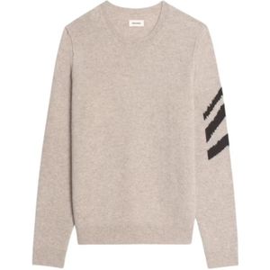 Zadig & Voltaire, Heren, Truien, Beige, Maat: L