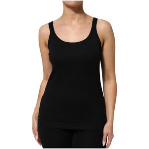 Dolce & Gabbana, Dames, Tops, Zwart, Maat: L Katoen,