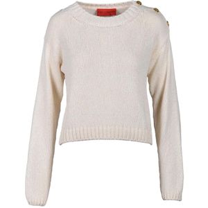 Wild Cashmere, Dames, Truien, Beige, Maat: S Zijde,