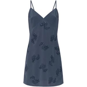 Zadig & Voltaire, Dames, Jurken, Grijs, Maat: M Zijde,