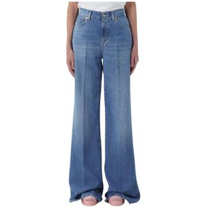 Dondup, Dames, Jeans, Blauw, Maat: W31 Denim,