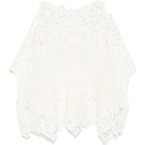 Ermanno Scervino, Dames, Blouses & Shirts, Wit, Maat: L Katoen,