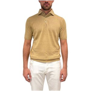 Filippo De Laurentiis, Heren, Tops, Beige, Maat: XL Katoen,