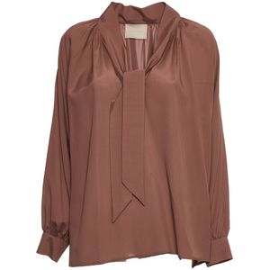 Momoni, Dames, Blouses & Shirts, Roze, Maat: XS Viscose,