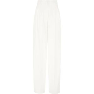 Sportmax, Dames, Broeken, Wit, Maat: M