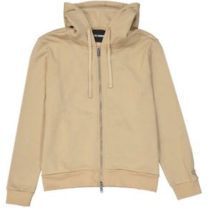 Les Hommes, Heren, Sweatshirts & Hoodies, Beige, Maat: L Katoen,