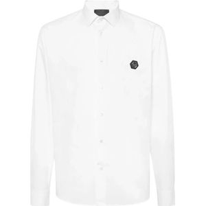 Philipp Plein, Heren, Overhemden, Wit, Maat: M