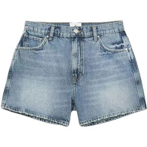 Anine Bing, Dames, Korte broeken, Blauw, Maat: W25 Denim,