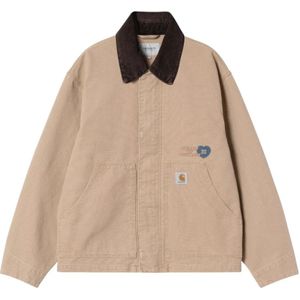 Carhartt Wip, Heren, Jassen, Bruin, Maat: S Katoen,