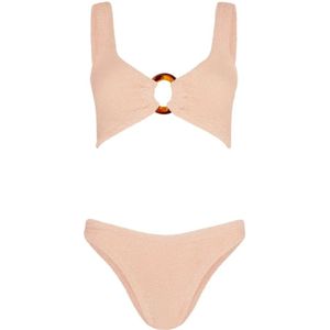 Hunza G, Dames, Badkleding, Roze, Maat: ONE Size Tweed,