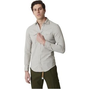 Dondup, Heren, Overhemden, Beige, Maat: 2XL