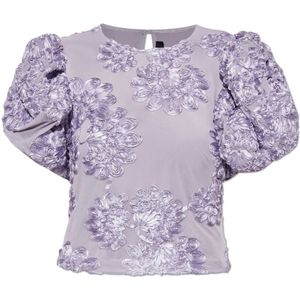 Rotate Birger Christensen, Dames, Blouses & Shirts, Paars, Maat: S Leer,