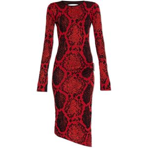 The Attico, Dames, Jurken, Rood, Maat: 2XS Leer,