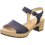 Merk - Model - Sandalen - Effen - Leer - Blokhak - Open Toe