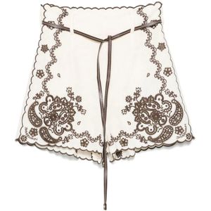 Zimmermann, Dames, Korte broeken, Veelkleurig, Maat: M Linnen,