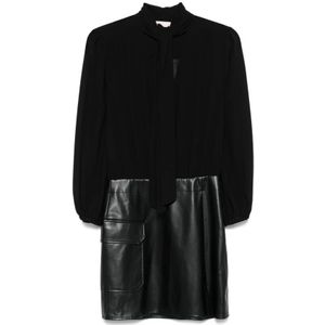 Liu Jo, Dames, Jurken, Zwart, Maat: XS Poliester,