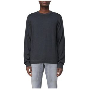 Sun68, Heren, Truien, Zwart, Maat: 3XL Wol,