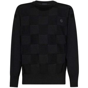 John Richmond, Heren, Sweatshirts & Hoodies, Zwart, Maat: S Wol,