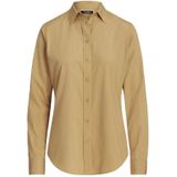 Lauren Ralph Lauren - Blouse - Camel - Klassieke Blouse - Lange Mouw