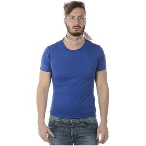 Daniele Alessandrini, Heren, Tops, Blauw, Maat: L Katoen,