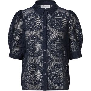 Lollys Laundry, Dames, Blouses & Shirts, Blauw, Maat: L Katoen,