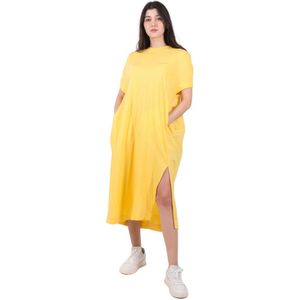 Roberto Collina, Dames, Jurken, Geel, Maat: S