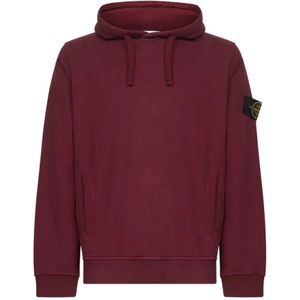 Stone Island, Heren, Sweatshirts & Hoodies, Bruin, Maat: XL Fleece,