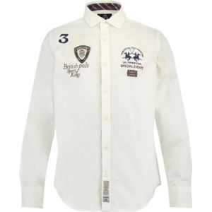 La Martina, Heren, Overhemden, Wit, Maat: L