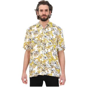 Versace Jeans Couture, Heren, Overhemden, Veelkleurig, Maat: S Viscose,