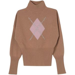 Max Mara Studio, Dames, Truien, Bruin, Maat: M Kasjmier,