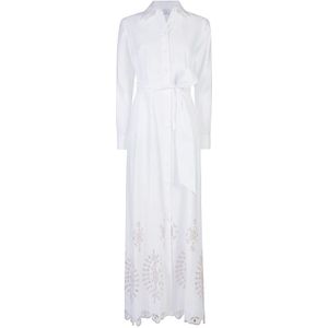 Eleventy, Dames, Jurken, Wit, Maat: S Katoen,