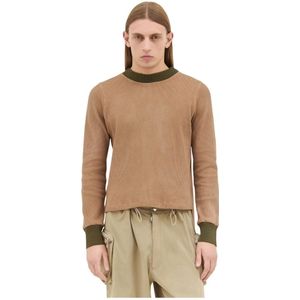 Charlie Constantinou, Heren, Truien, Bruin, Maat: S Katoen,