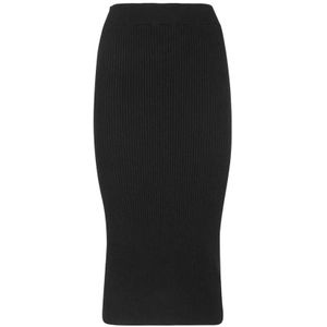 Versace Jeans Couture, Dames, Rokken, Zwart, Maat: XL Katoen,