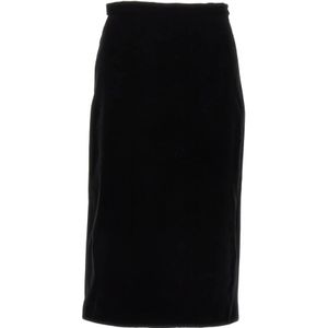 Gucci, Dames, Rokken, Zwart, Maat: S Viscose,