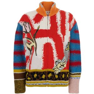 Marni, Dames, Truien, Veelkleurig, Maat: XS Wol,