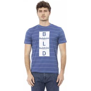 Baldinini, Heren, Tops, Blauw, Maat: XS Katoen,