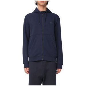 Hugo, Heren, Sweatshirts & Hoodies, Blauw, Maat: XL Katoen,