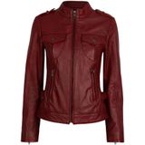 Bugatti - Klassieke Leren Jas - Rood - Dames