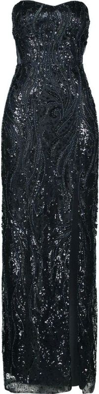 Vera Mont - Pailletten Maxi Avondjurk - Blauw - Dames